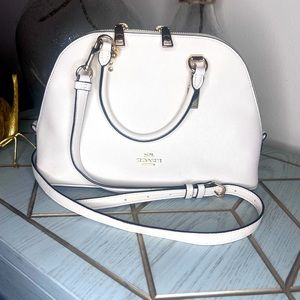 Coach Crossbody Saffiano Leather white